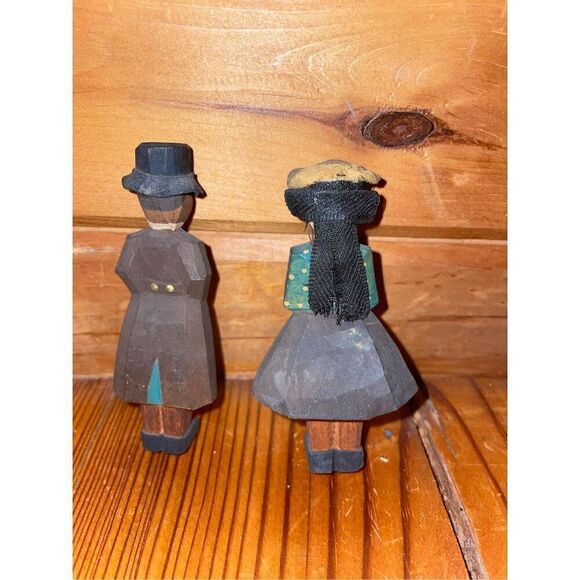 Wood Carved Dolls - Picture 2 of 3